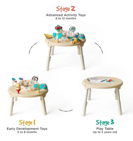 Oribel PortaPlay 4-in-1 Foldable Activity Center - Turn, Bounce, Play, Transform - Monsterland - CY303-90018-INT