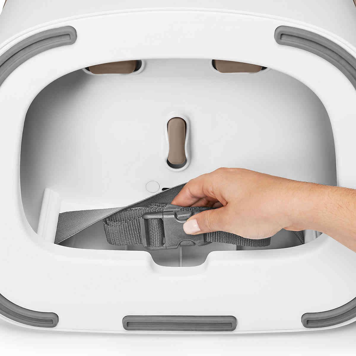 OXO Tot Nest Portable Booster Chair with Straps - Taupe