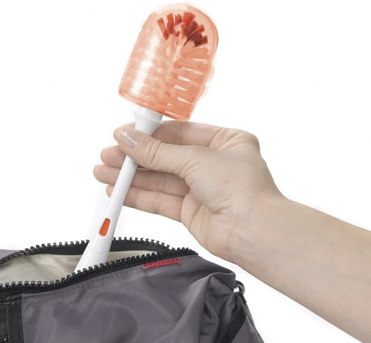 OXO Tot On-The-Go Drying Brush - Orange
