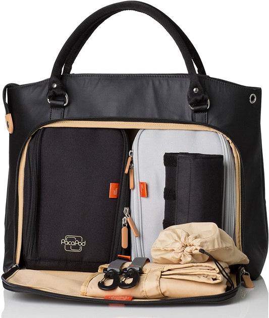 PacaPod Mirano Diaper Bag - Black - BB0325