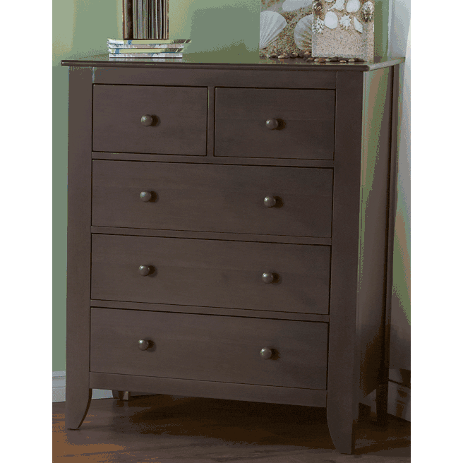 Pali Salerno 3 Piece Crib Set in Slate - Forever Crib, Double Dresser & 5 Drawer Dresser - 200206205SLA