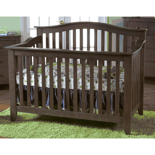 Pali Salerno 3 Piece Crib Set in Slate - Forever Crib, Double Dresser & 5 Drawer Dresser - 200206205SLA