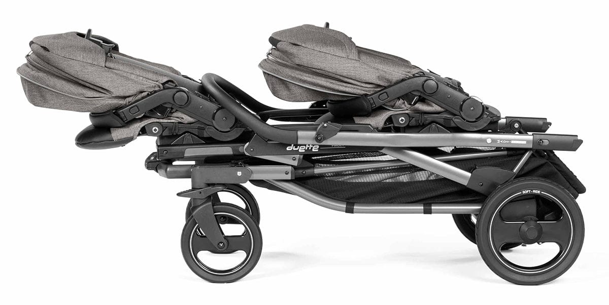 Peg Perego Duette Piroet Double Stroller - City Grey - IP0828NA00BA53