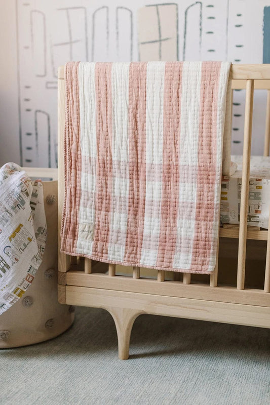 Petit Pehr Sidekick Stroller Blanket - Rose Pink