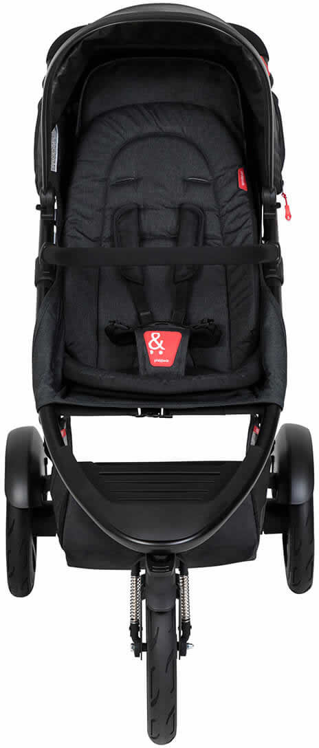 Phil & Teds Dash Stroller & Liner - Black/Black - PT-DASH-V6-5-BLACK