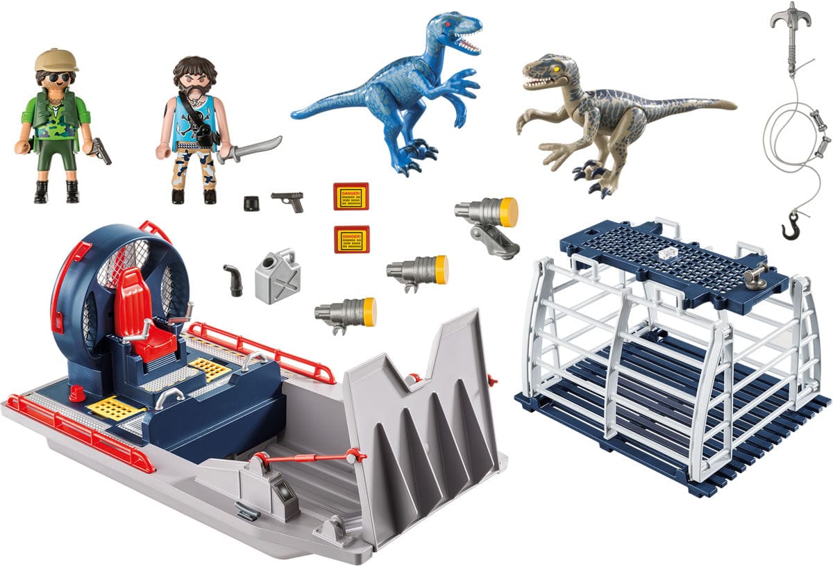 Playmobil Enemy Airboat with Raptor - 9433-PLAY