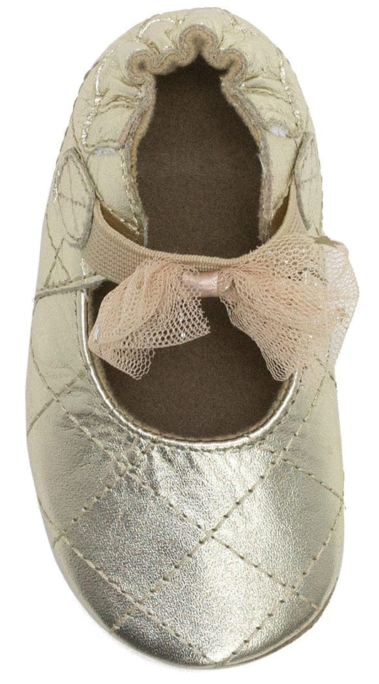 Robeez Soft Soles Winnie - Gold, 6-12 months