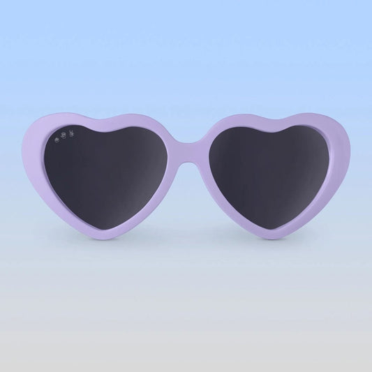 Roshambo Eyewear Polarized Baby Sunglasses - Heart - Lilac / Grey (0-2 years)