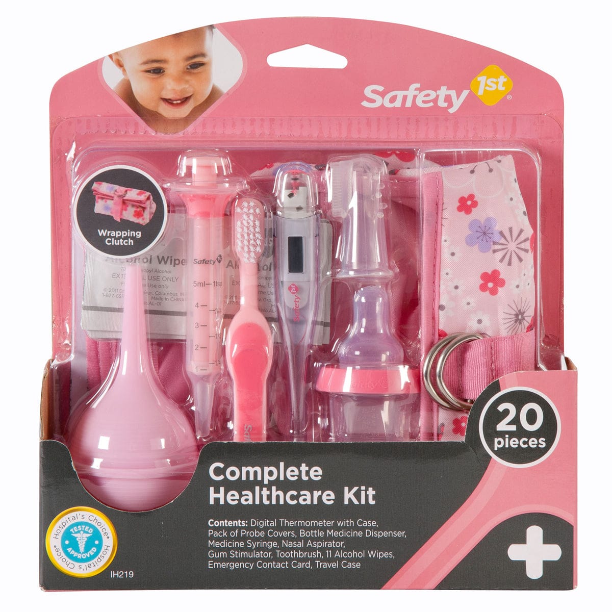 Safety 1st Complete 20pc Healthcare Kit - Pink - IH219