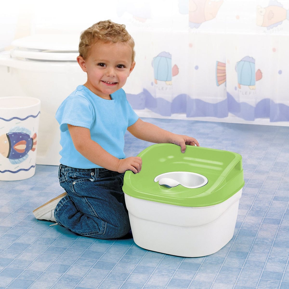 Safety 1st Try! Potty Trainer & Step Stool - Green - PT046GRN2