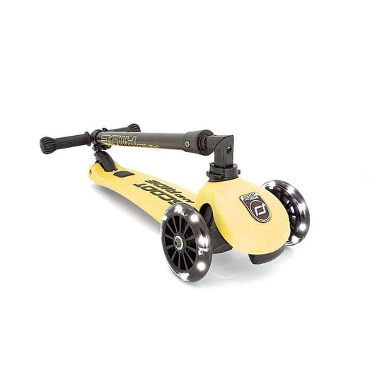 Scoot & Ride HighwayKick3 LED Scooter - Lemon - SRUS-HWK3-LEMON