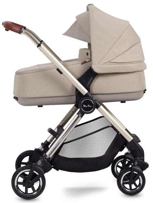 Silver Cross Dune Stroller + Compact Bassinet - Stone - SX2268-STBNDL
