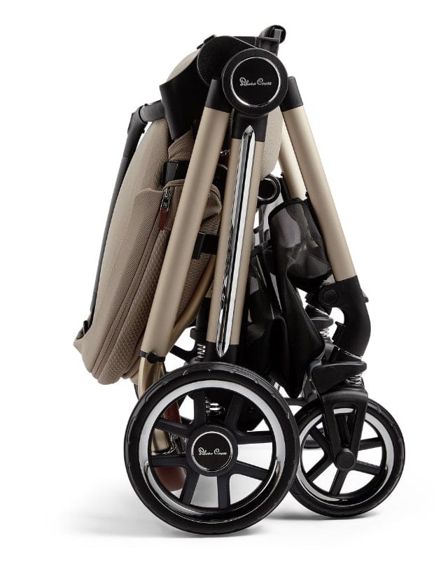 Silver Cross Reef Stroller + Folding Bassinet - Stone - SX2272-STBNDL