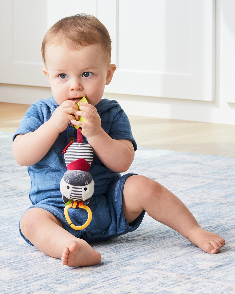 Skip Hop Bandana Buddies Chime & Teethe Toy - Zebra