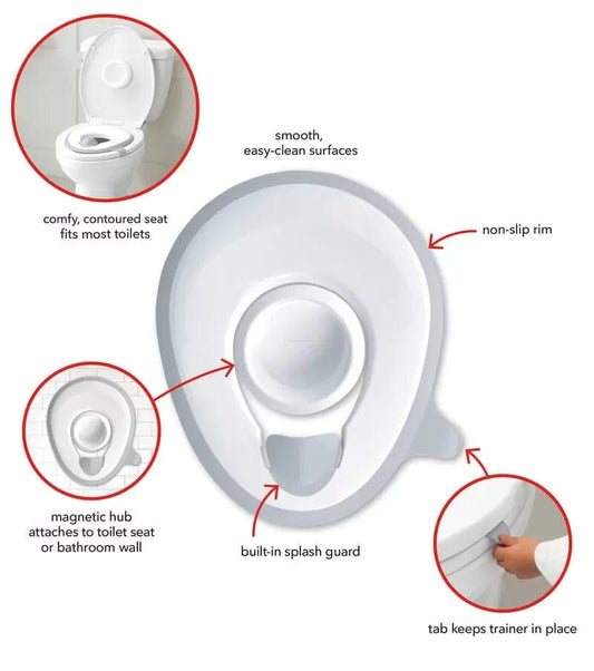 Skip Hop Easy-Store Toilet Trainer - White
