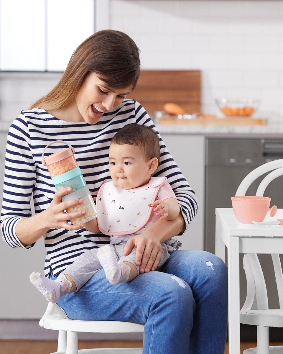 Skip Hop Formula to Food Container - Soft Teal / Coral - 9H497510