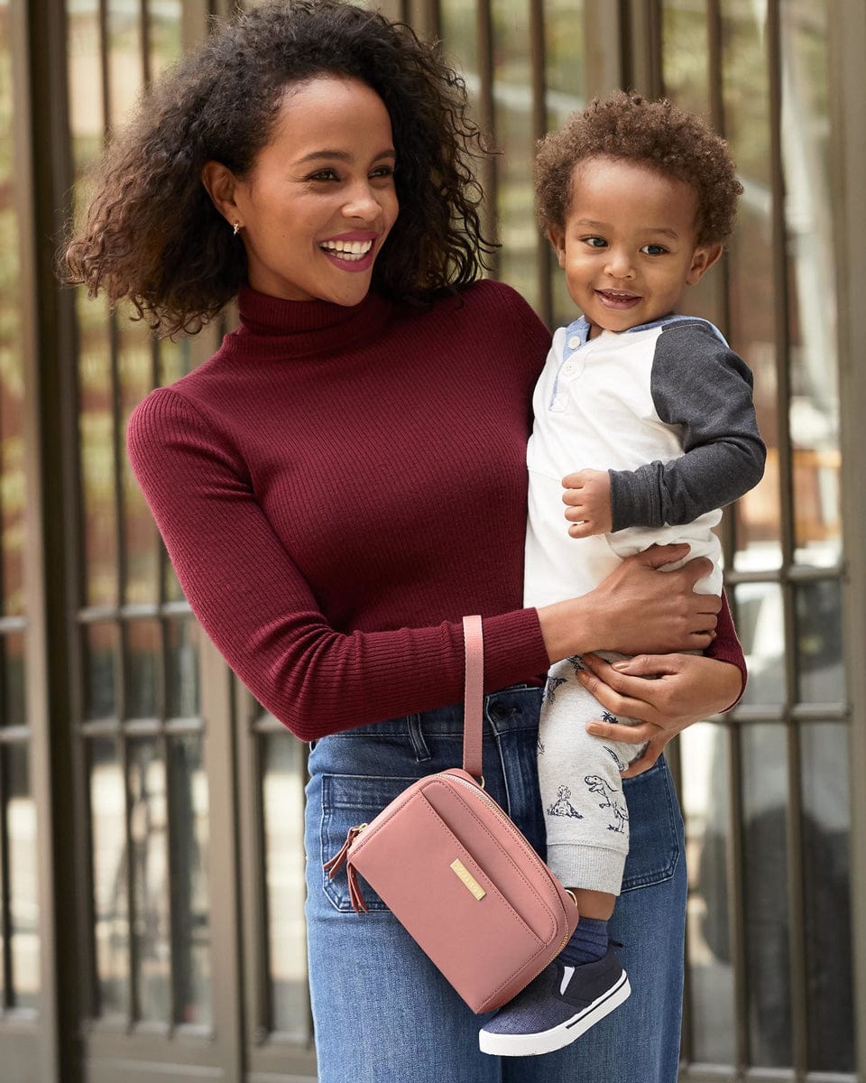 Skip Hop Greenwich Convertible Hip Pack Diaper Bag - Dusty Rose