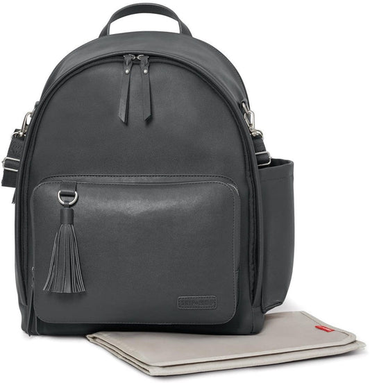 Skip Hop Greenwich Simply Chic Backpack Diaper Bag - Smoke