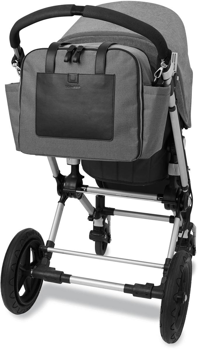 Skip Hop Madison Square Diaper Tote - Black/White Grid