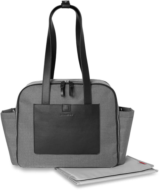 Skip Hop Madison Square Diaper Tote - Black/White Grid - 200901