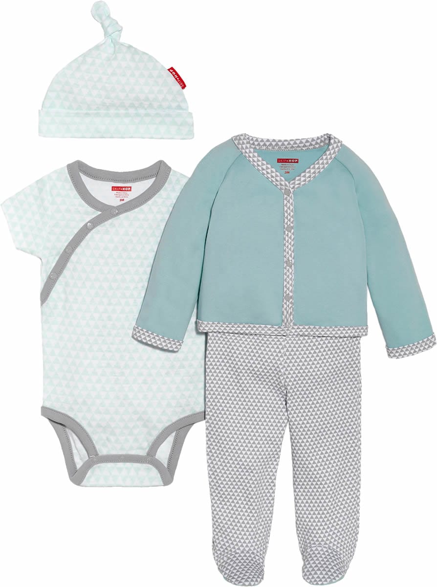 Skip Hop Petite Triangles 4-Piece Welcome Home Set - Pink (Newborn) - 279250-NB