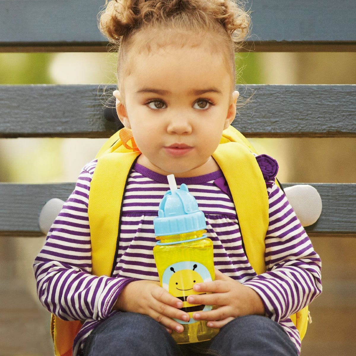 Skip Hop Zoo Straw Bottle - Bee - 252305