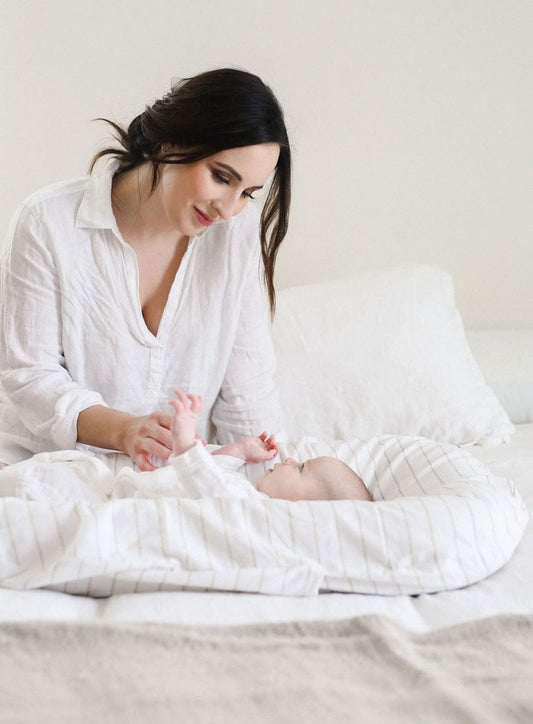 Snuggle Me Organic Lounger & Cover - Cottage Linen