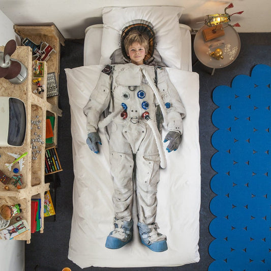 Snurk Duvet Cover Set, Twin - Astronaut - SNURK-ASTRONAUT