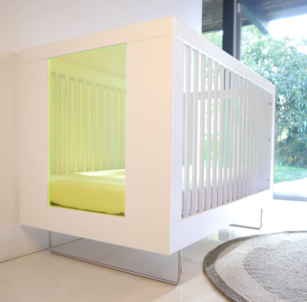 Spot On Square Alto Crib - Kiwi Acrylic - AC14001-KI
