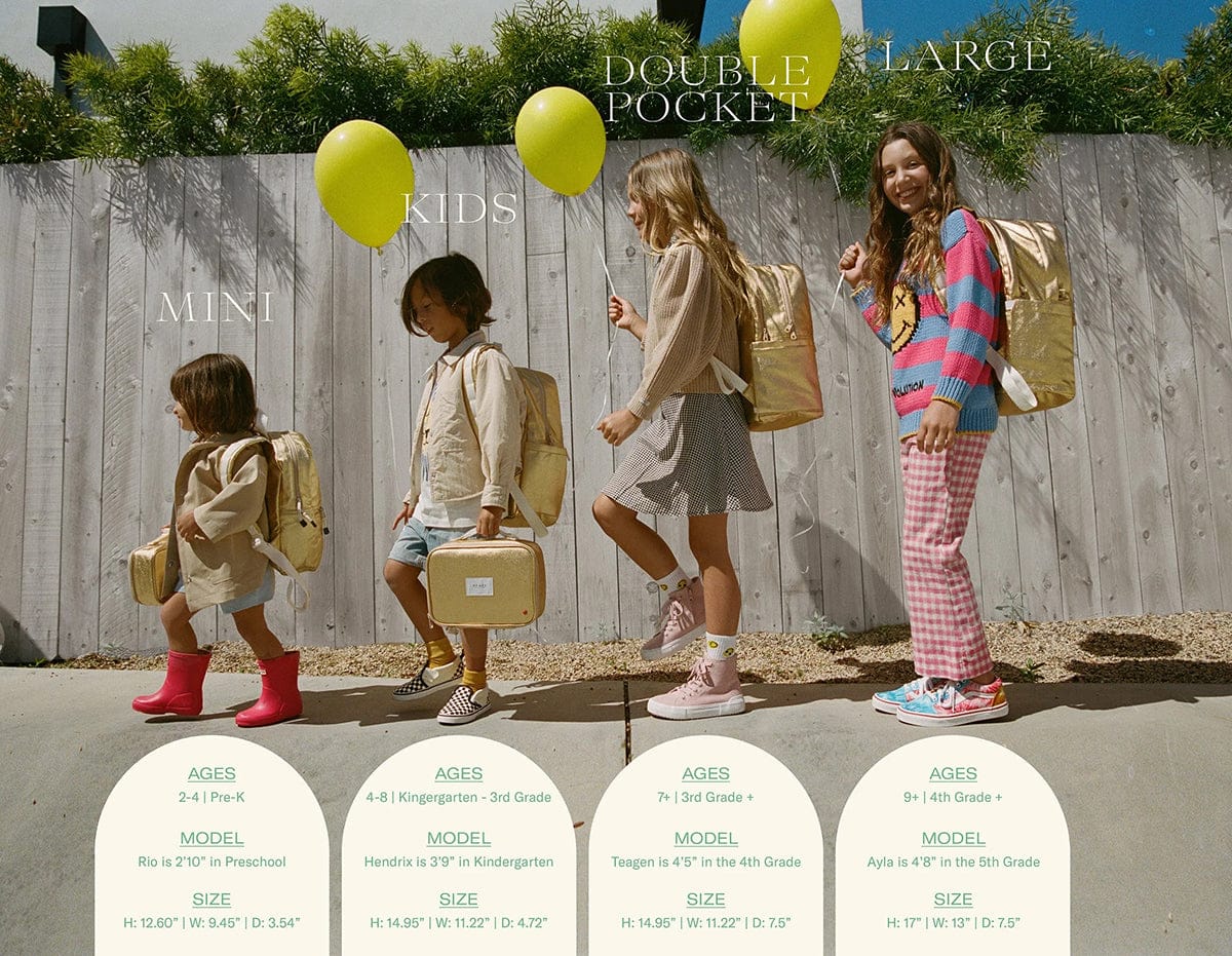 State Bags Kane Kids Backpack - Metallic Silver - X2264213040