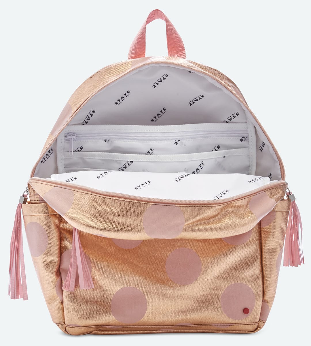 State Bags Kane Kids Backpack - Rose Gold Dots - F2064213840