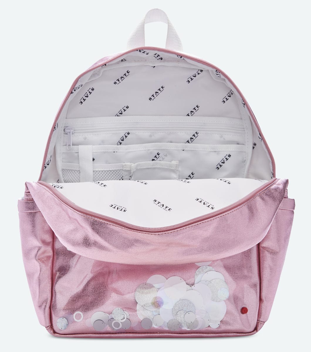State Bags Kane Kids Backpack - White Sequins - F2064213122