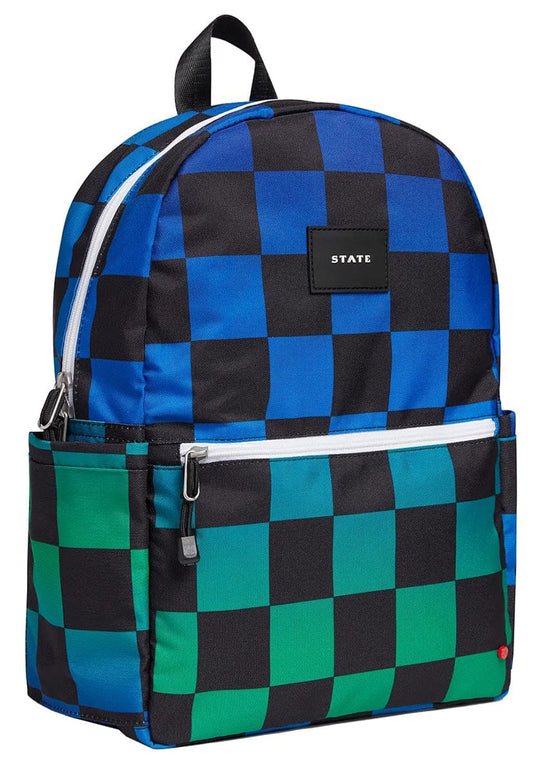 State Bags Kane Kids Travel Backpack - Blue Checkerboard - F2261484463