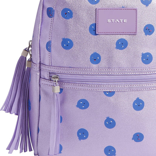State Bags Mini Kane Kids Backpack - Metallic Blueberries - F2364218495