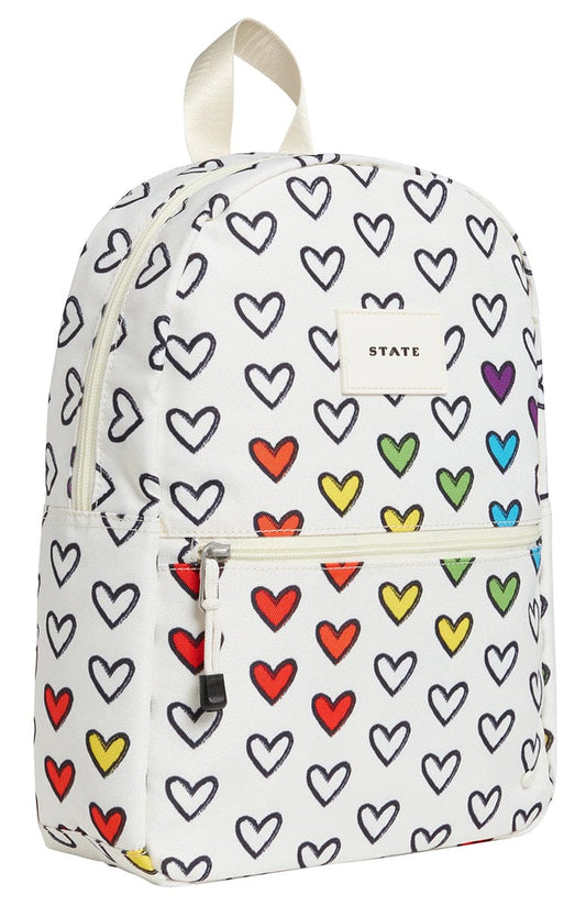 State Bags Mini Kane Kids Travel Backpack - Rainbow Hearts - F233F485292