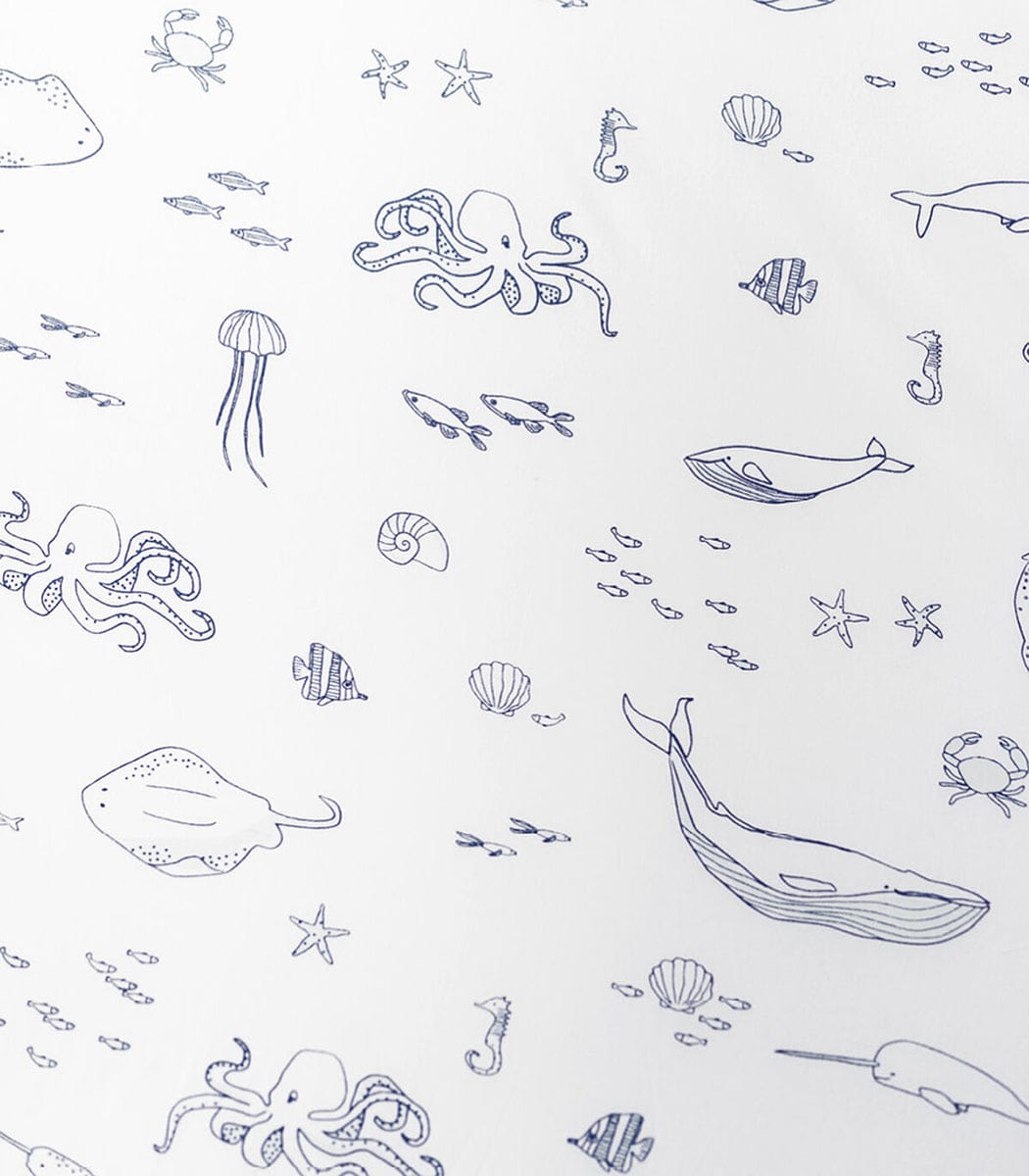 Stokke Sleepi Fitted Sheet Bed by Pehr - Life Aquatic - 599901