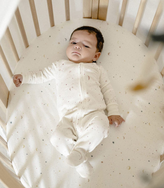 Stokke 2023 Sleepi Mini Fitted Sheet by Pehr - Celestial
