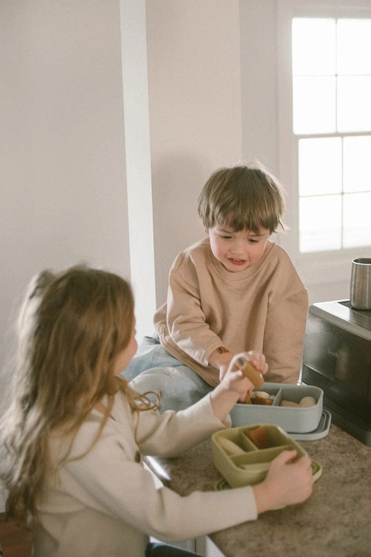 The Dearest Grey Silicone Bento Box - Cloud - 850037245031