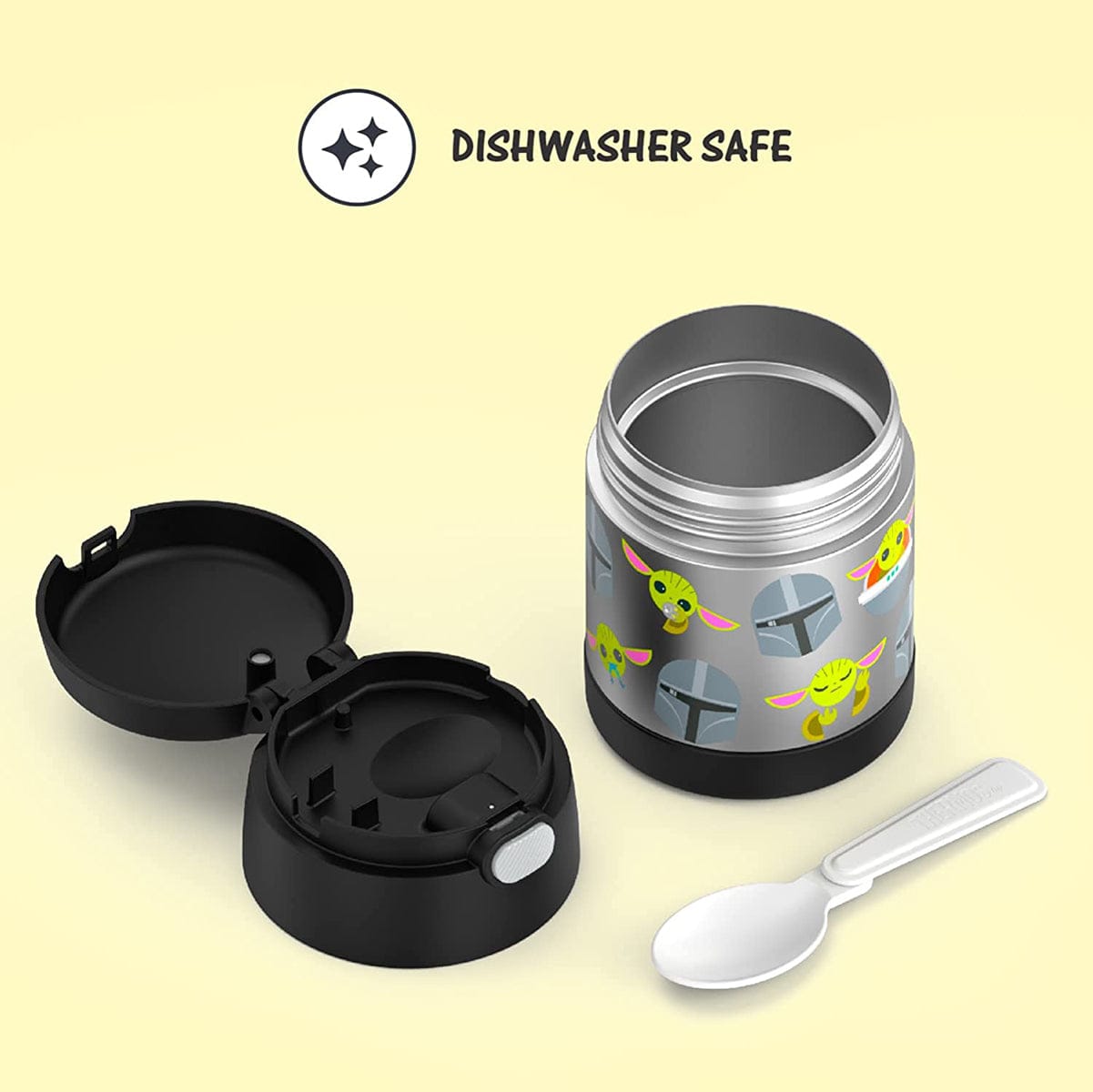 Thermos FUNtainer Licensed Stainless Steel Food Jar, 10oz - Mandalorian - F3102MD6