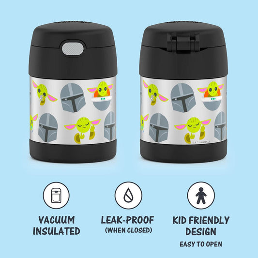 Thermos FUNtainer Licensed Stainless Steel Food Jar, 10oz - Mandalorian - F3102MD6