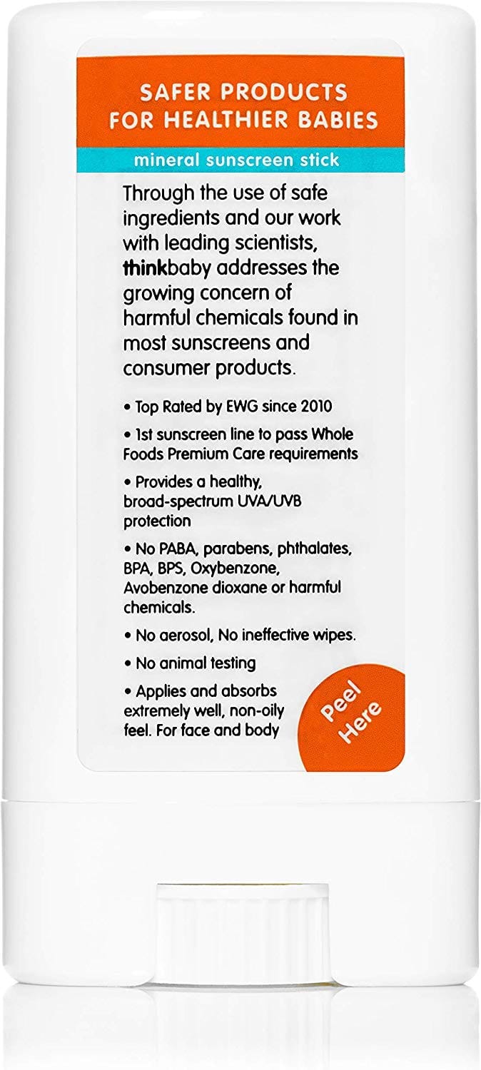 Thinkbaby Safe Sunscreen Stick, SPF 30 - 859871004903