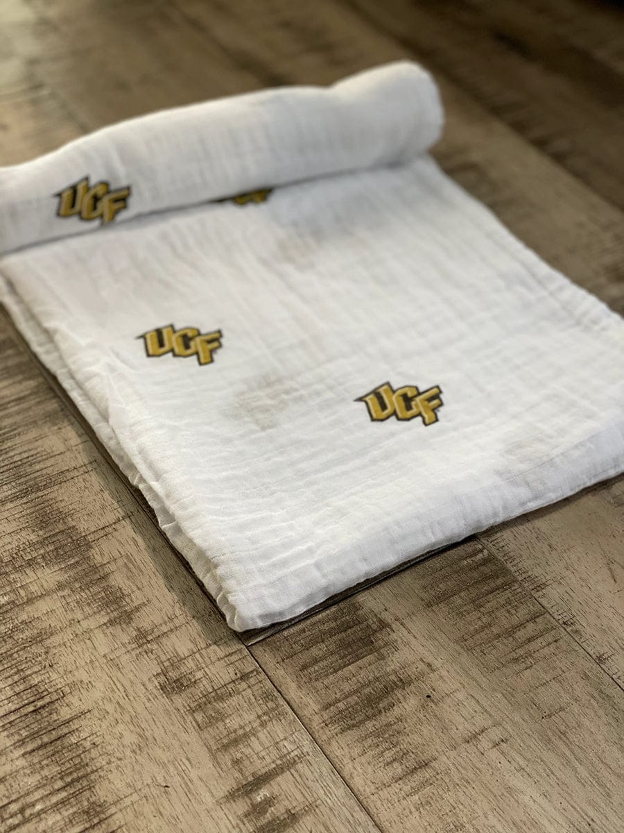 Three Little Anchors College Swaddle Blanket - Central Florida Golden Knights - TLAUCF100