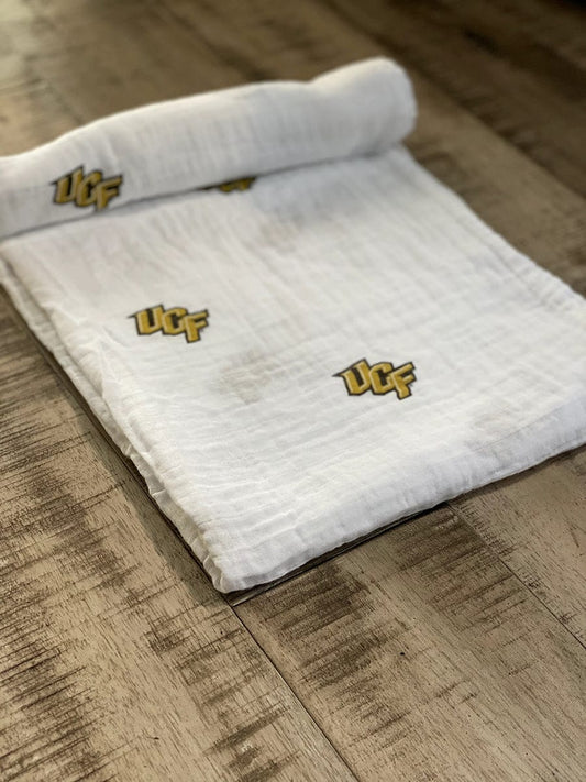 Three Little Anchors College Swaddle Blanket - Central Florida Golden Knights - TLAUCF100