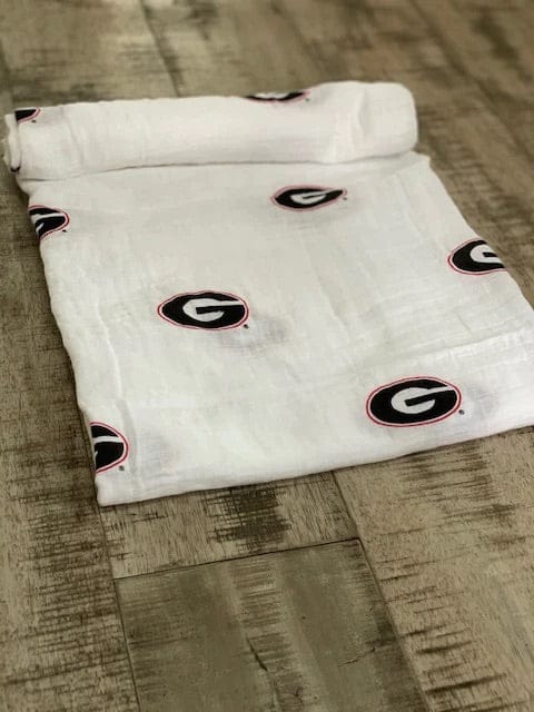 Three Little Anchors College Swaddle Blanket - Georgia Bulldogs - TLAUGA100