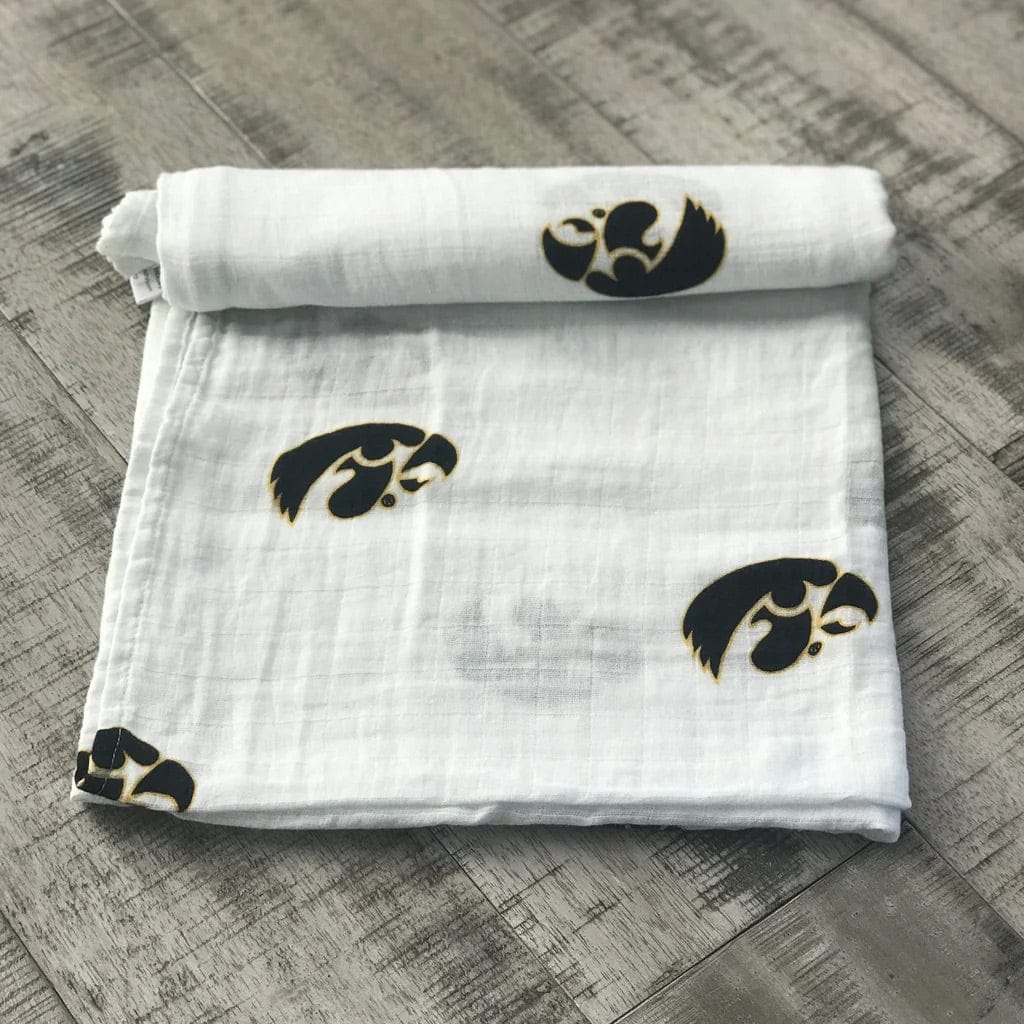 Three Little Anchors College Swaddle Blanket - Iowa Hawkeyes - TLAIA100