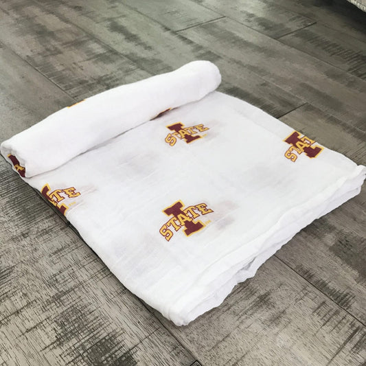 Three Little Anchors College Swaddle Blanket - Iowa State Cyclones - TLAIWS100