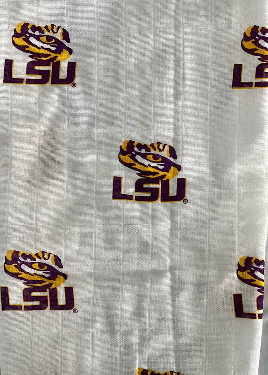 Three Little Anchors College Swaddle Blanket - LSU Tigers - TLALSU100