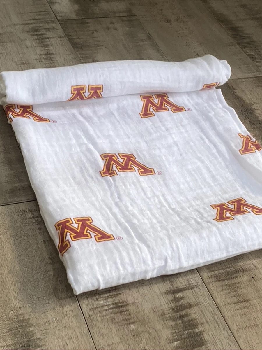 Three Little Anchors College Swaddle Blanket - Minnesota Golden Gophers - TLAMN100