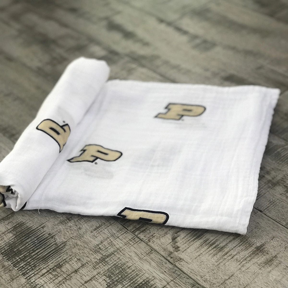 Three Little Anchors College Swaddle Blanket - Purdue Boilermakers - TLAPUR100