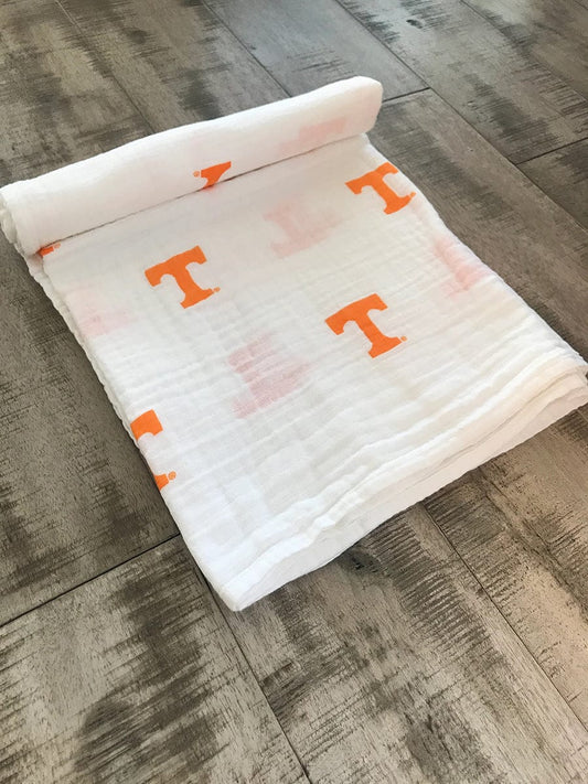 Three Little Anchors College Swaddle Blanket - Tennessee Vols - TLATN100